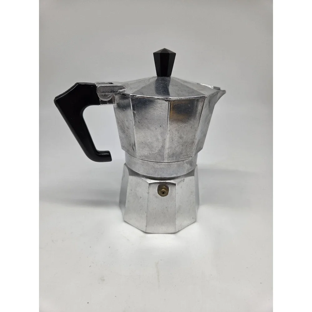 Vintage Vandel Stove Top 2 Cup Espresso / Coffee Pot Maker • Made in Italy